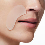 Model wearing SiO anti wrinkle silicone patches